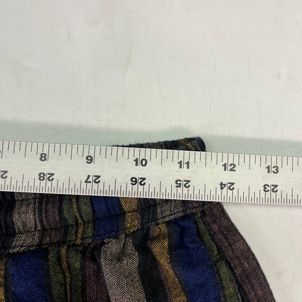 Earthbound Womens Vertical Stripe Cotton Elastic Waist Pants Size S - Picture 11 of 13